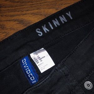 H&M Black Distressed Jeans